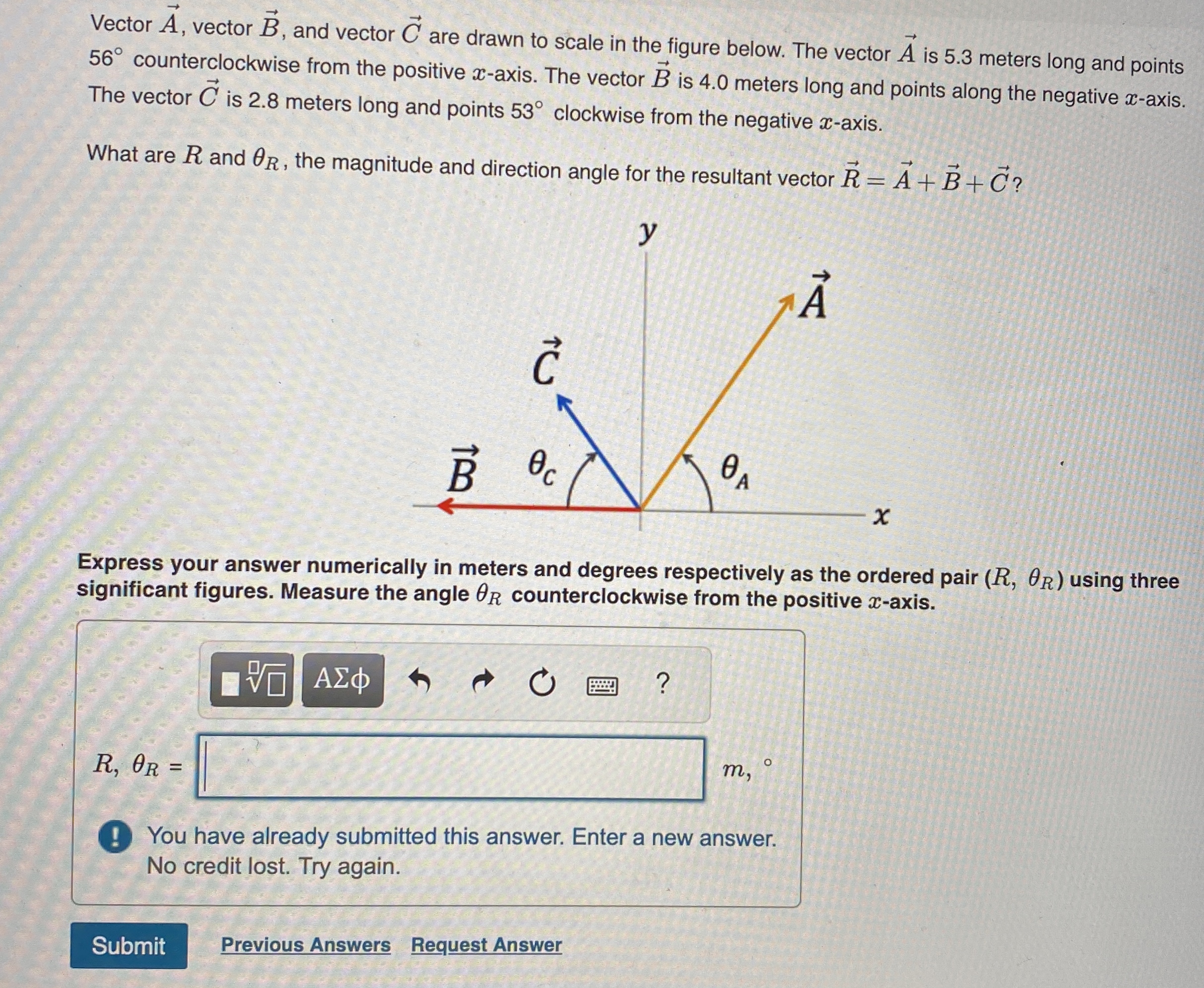 Solved Vector vec(A), ﻿vector vec(B), ﻿and vector vec(C) | Chegg.com