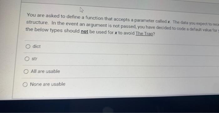 Solved You are asked to define a function that accepts a | Chegg.com