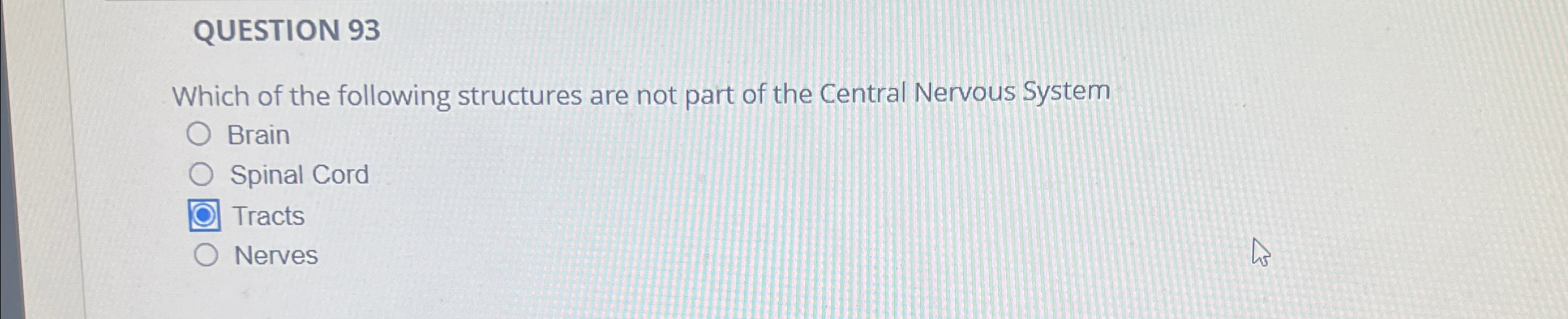 Solved QUESTION 93Which of the following structures are not | Chegg.com