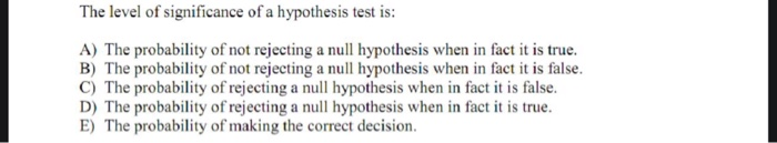 significance test definition null hypothesis