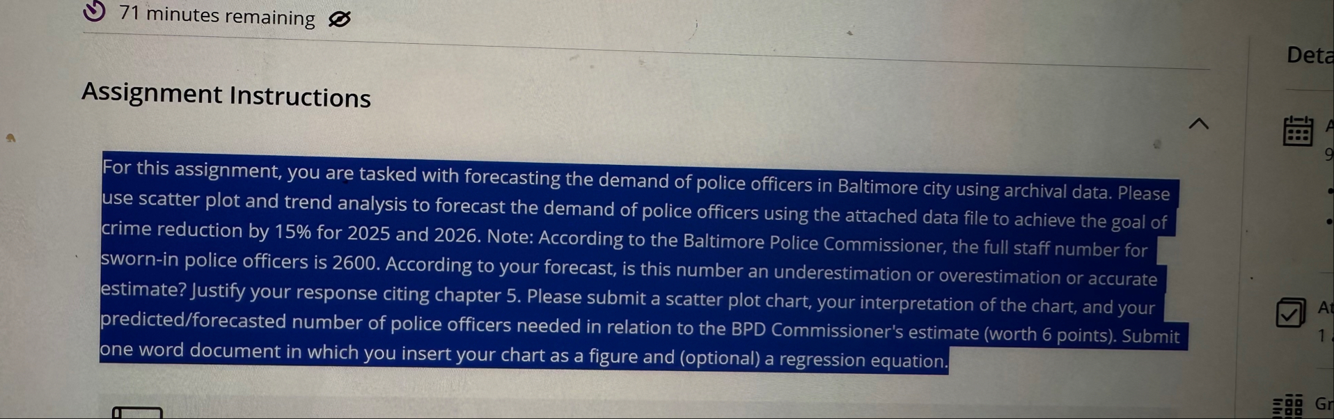 Solved For this assign-ent, you are tasked with forecasting | Chegg.com