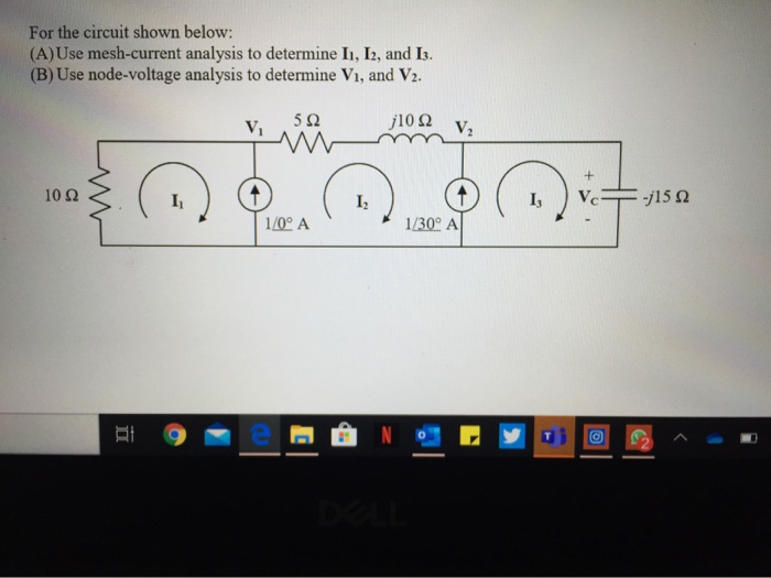 Solved For The Circuit Shown Below: (A)Use Mesh-current | Chegg.com