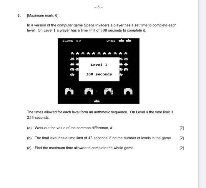 Solved -5- 3. [Maximum mark: 6] In a version of the computer