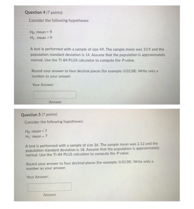 Solved Question 4 (7 points) Consider the following | Chegg.com