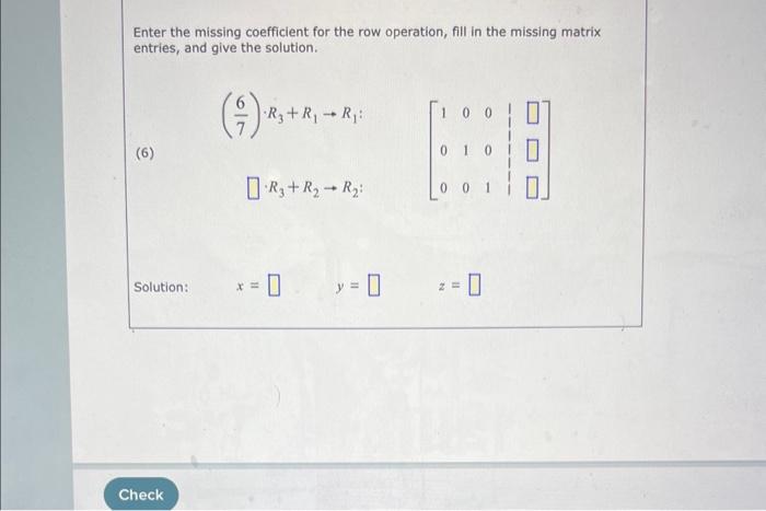 Solved Consider the following system of linear equations: | Chegg.com