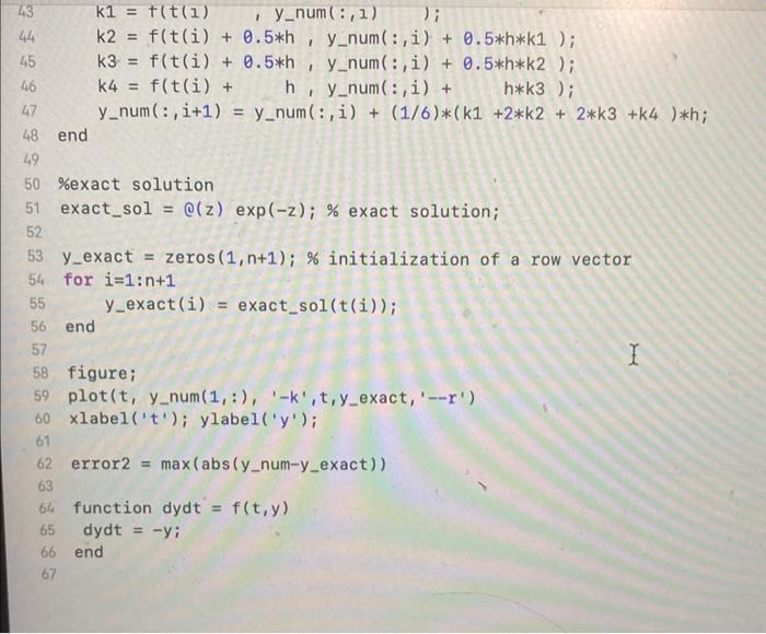 all of this has to be solved in matlab editing the | Chegg.com