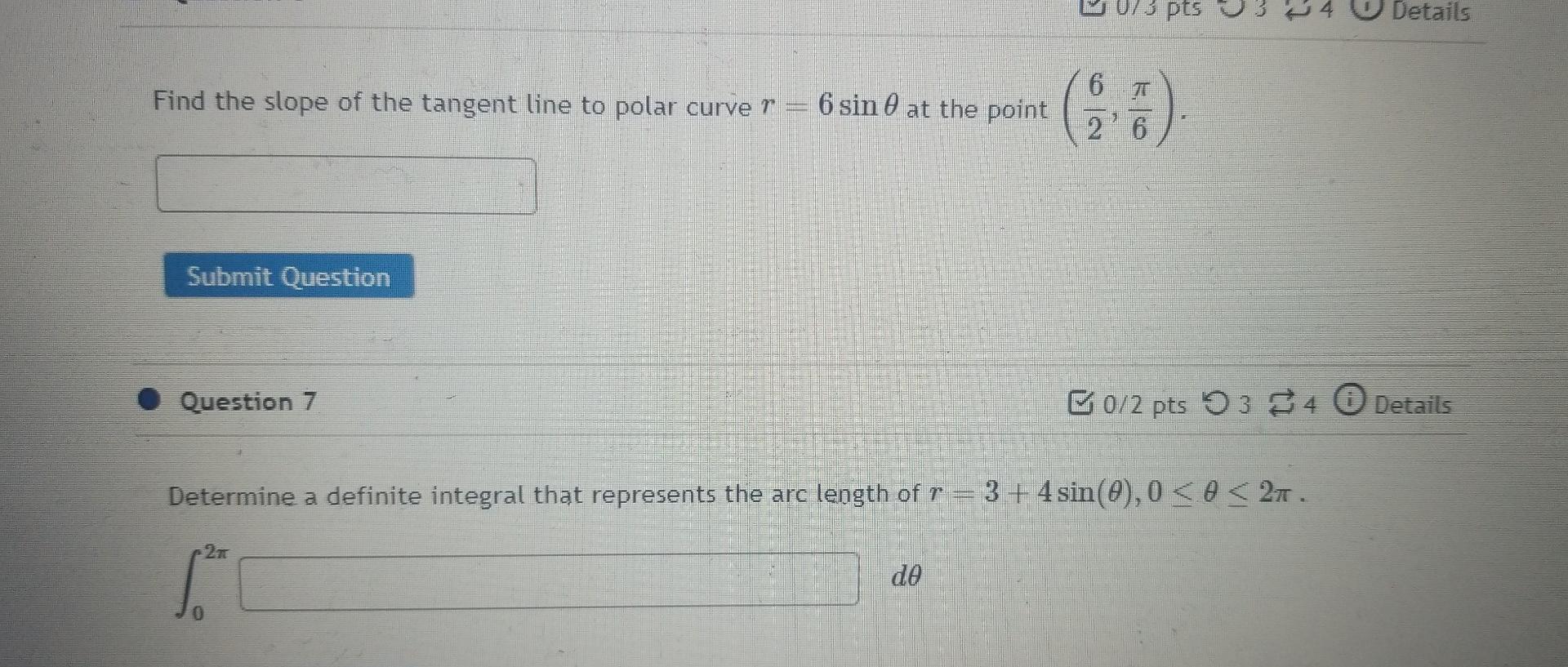 Solved Find the slope of the tangent line to polar curve