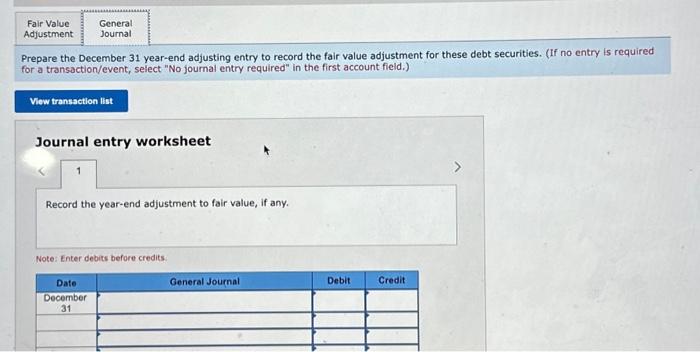 Solved Exercise C-6 (Algo) Fair value adjustment to | Chegg.com