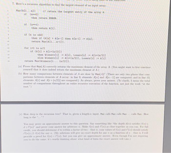 Solved Problems a, b, and c. I'm confused about proving the | Chegg.com