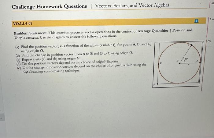 Solved Problem Statement: This question practices vector | Chegg.com