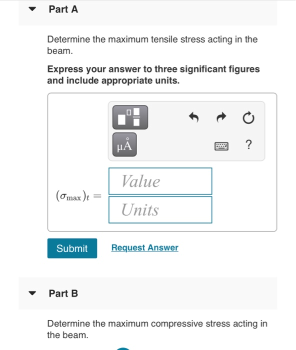 Solved Part A Determine the maximum tensile stress acting | Chegg.com