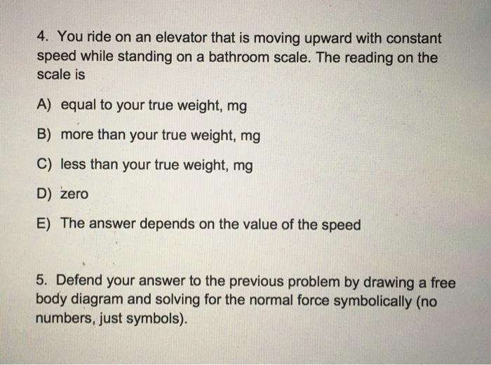 How Do you Know Your True Weight on a Scale