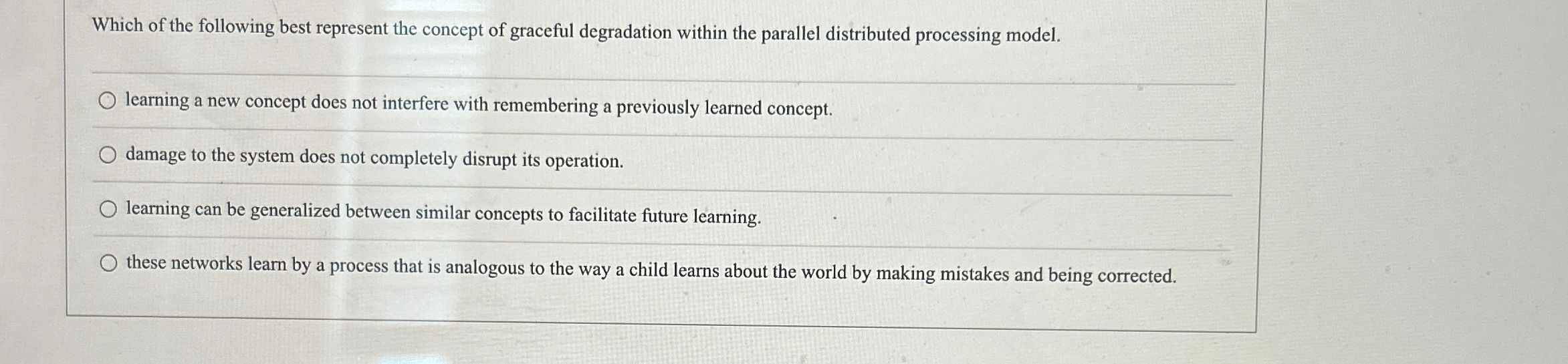 Solved Which of the following best represent the concept of | Chegg.com