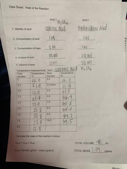 Solved Calculate The Change In Temperature Of The 