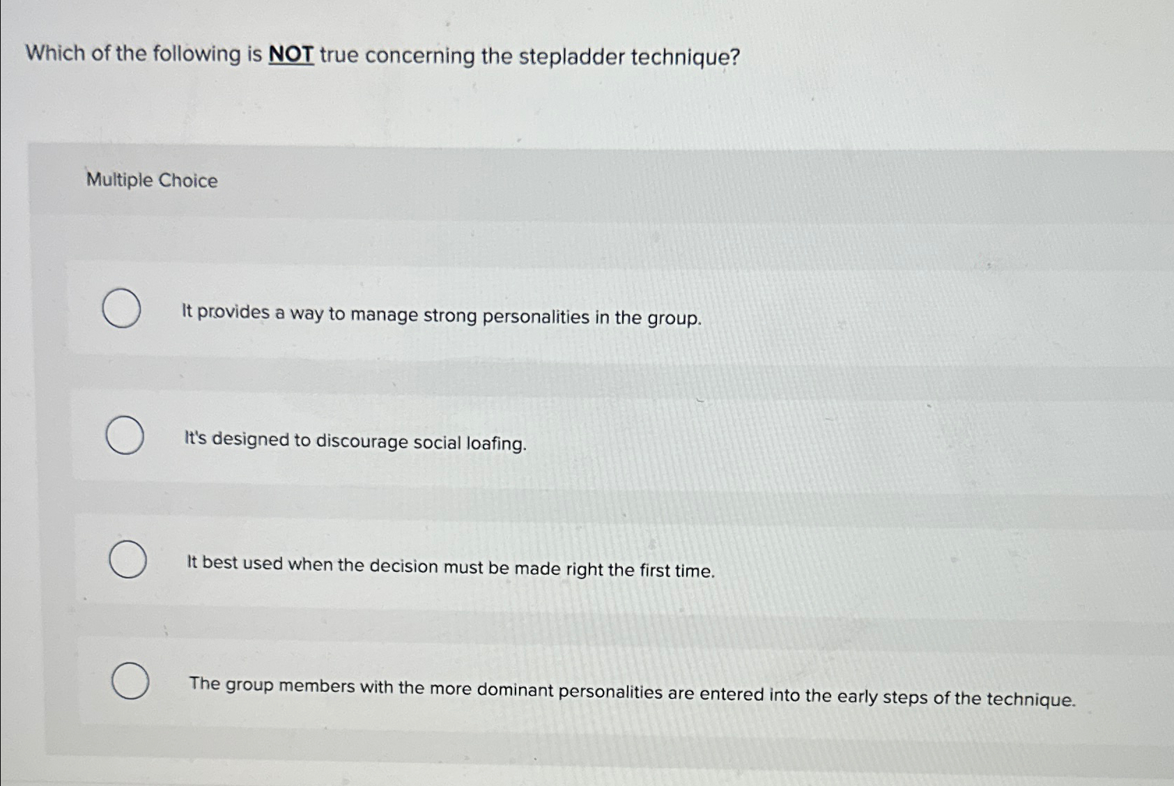 Solved Which of the following is NOT true concerning the | Chegg.com