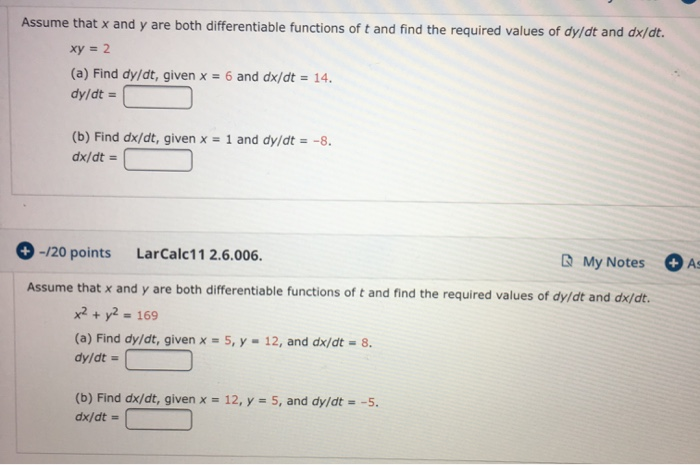 How To Find Dy/dt