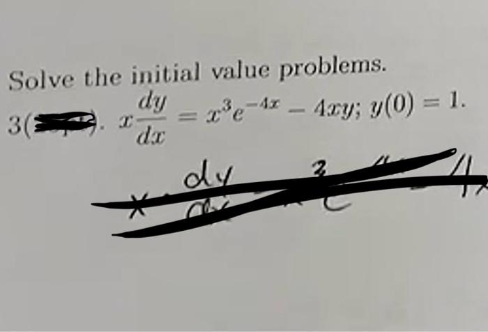 Solved Solve The Initial Value Problems. | Chegg.com