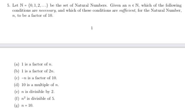 Solved 5. Let N={0,1,2,…} Be The Set Of Natural Numbers. | Chegg.com