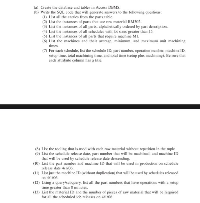 Solved ers that assemble fiished products. The customers