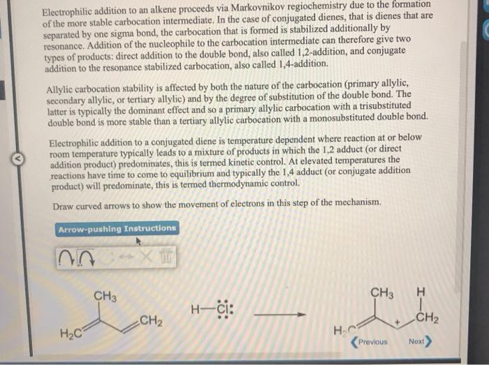 solved-electrophilic-addition-to-an-alkene-proceeds-via-chegg