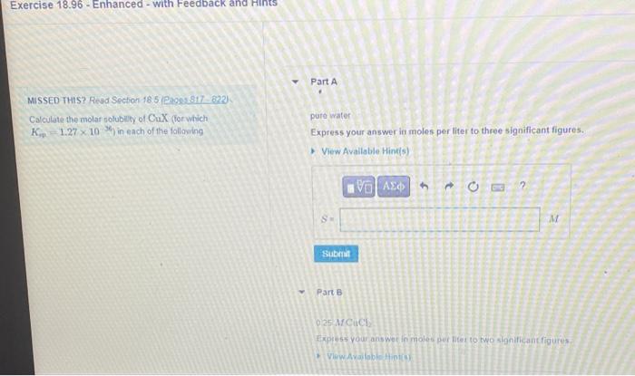MISSED THIS? Read Section 18.5 (Peoes.817 - 822) | Chegg.com