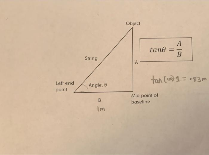 Solved TRIANGULATION EXPERIMENT Purpose: To determine the | Chegg.com
