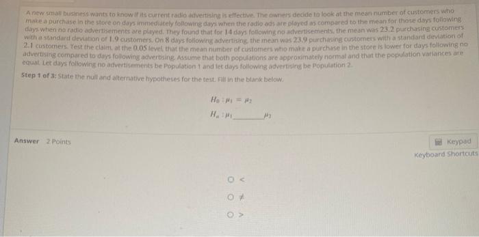 Solved new small business wants to know if its current radio 