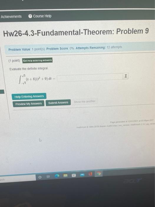 Solved Achievements Course Help | Chegg.com