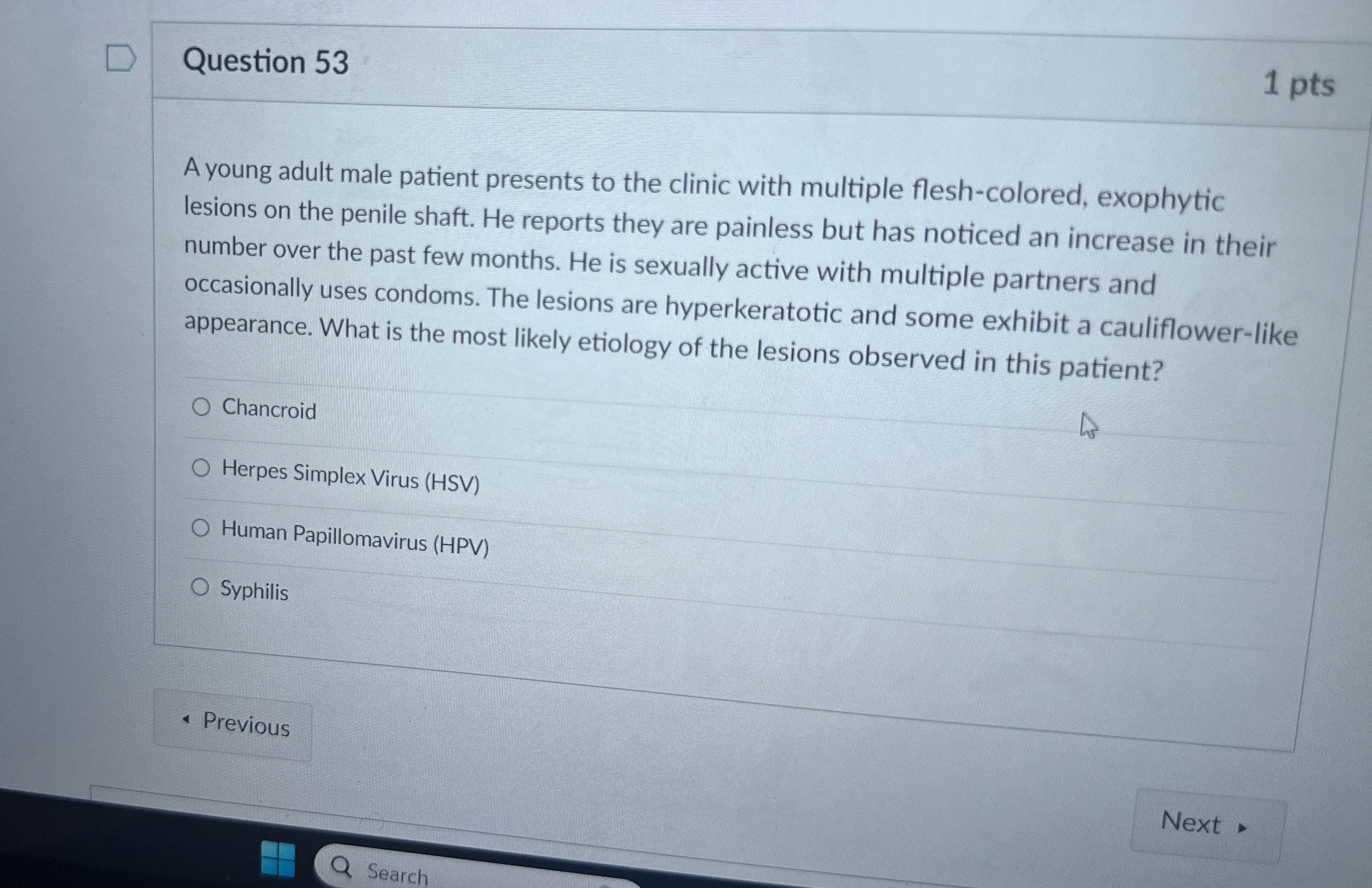Solved 1 ﻿ptsQuestion 52A 3 -year-old girl is brought to the | Chegg.com
