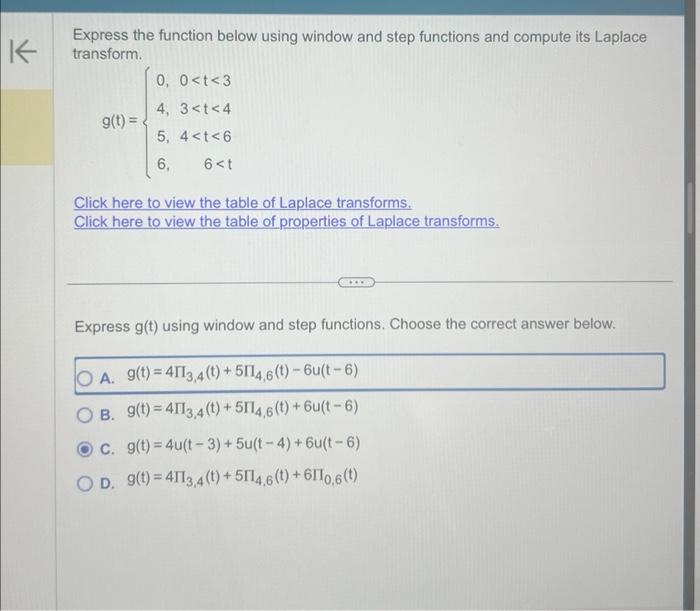 Solved Express the function below using window and step | Chegg.com