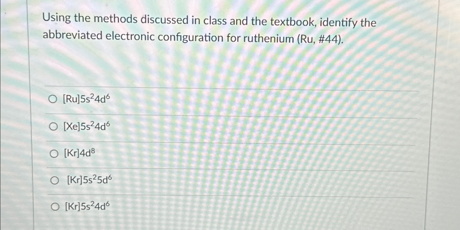 Solved Using the methods discussed in class and the | Chegg.com