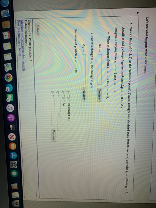 Solved The Graph Below Shows A Linear Relationship Between Chegg