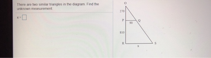 Solved There Are Two Similar Triangles In The Diagram Find 3260