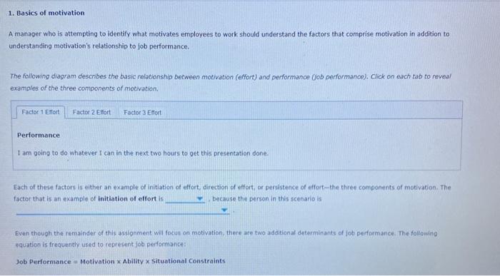 solved-1-basics-of-motivation-a-manager-who-is-attempting-chegg