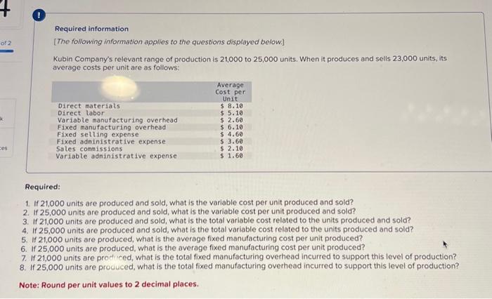 Solved Required information [The following information | Chegg.com