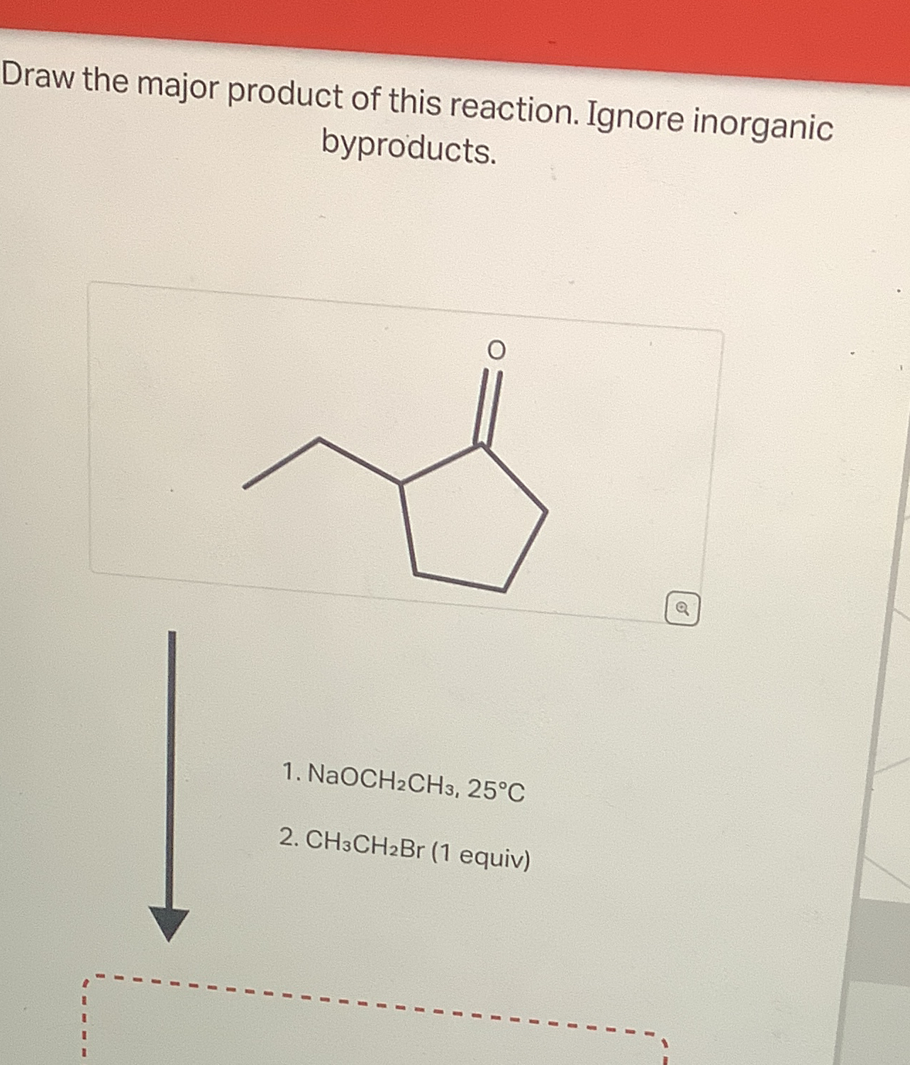 Solved Draw the major product of this reaction. Ignore | Chegg.com