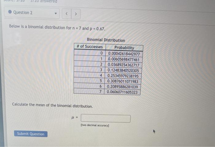 Solved Question 1 > Using the Binomial distribution, If n = | Chegg.com