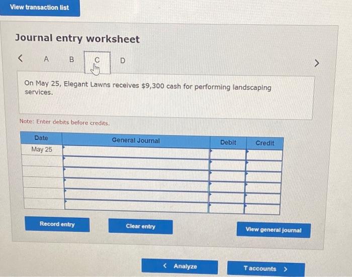 Solved For each transaction (1) analyze the transaction | Chegg.com
