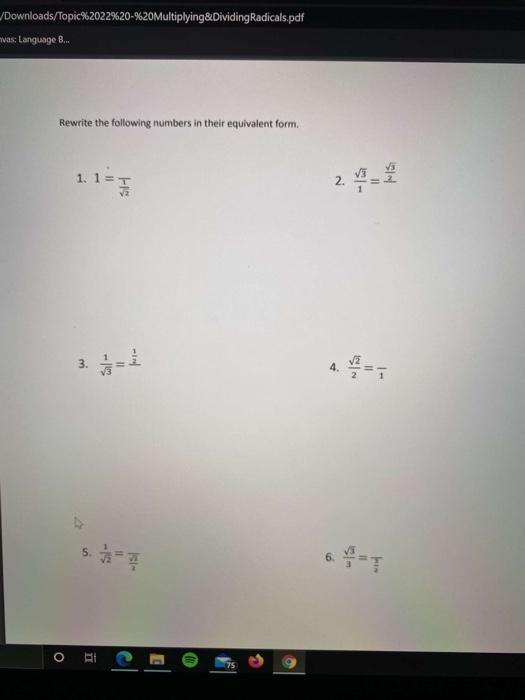 Solved Downloads/Topic%2022%20-%20Multiplying&Dividing | Chegg.com