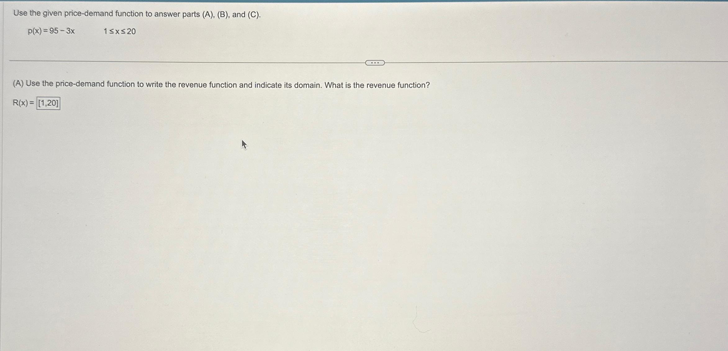Solved Use the given price-demand function to answer parts | Chegg.com