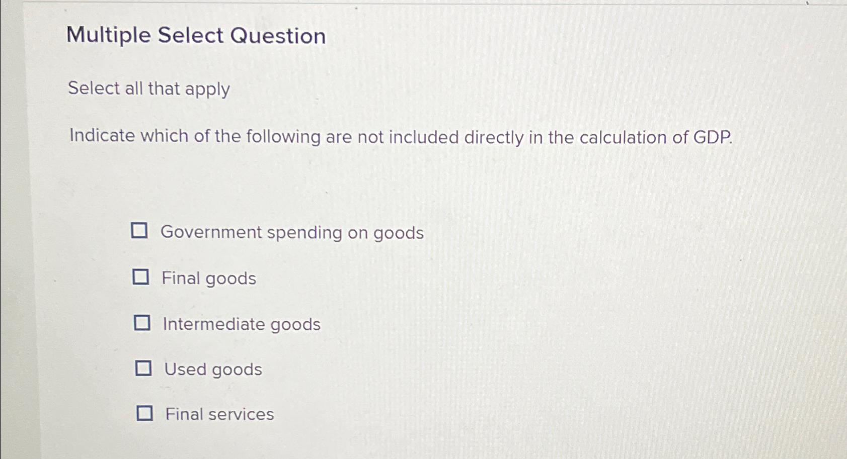 Solved Multiple Select QuestionSelect all that applyIndicate | Chegg.com
