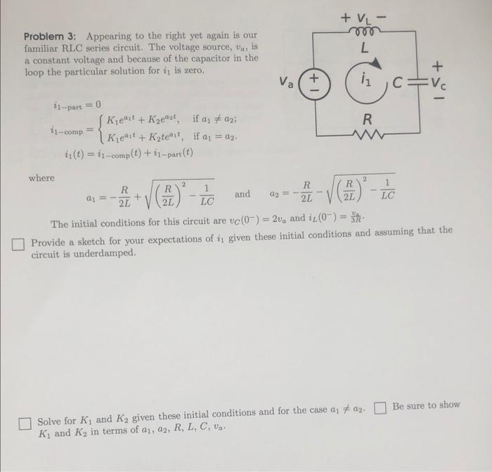 Solved + VL- L Problem 3: Appearing to the right yet again | Chegg.com