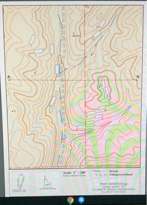 Solved Troy Peak Topographic Map Exercise On the following