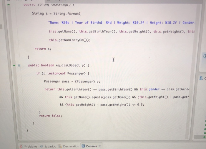 Solved Create a class to represent a Person object that | Chegg.com
