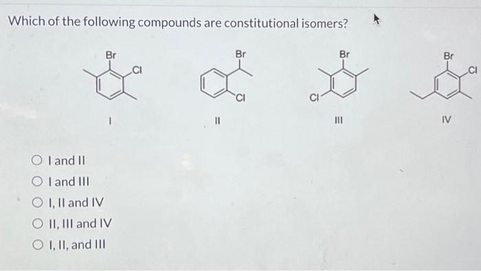 Solved Which of the following compounds are constitutional | Chegg.com