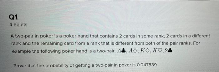 Two Pair in Poker - Poker Hands Ranking