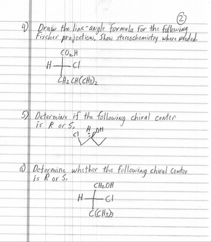 Solved (2)Draw the line-angle formula for the following | Chegg.com