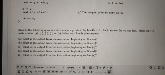 Solved Problem 2 (10 points) Consider the following program. | Chegg.com