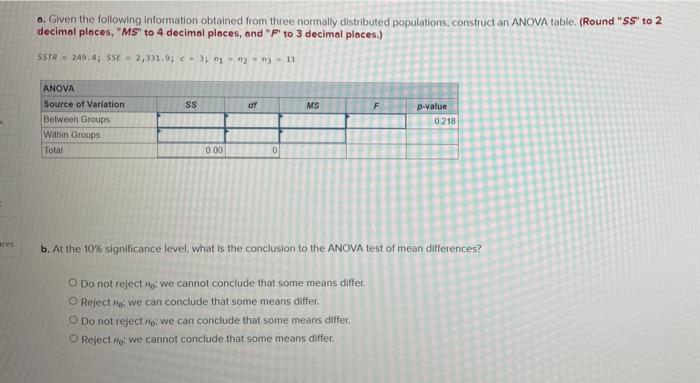 Solved .. Given the following information obtained from | Chegg.com