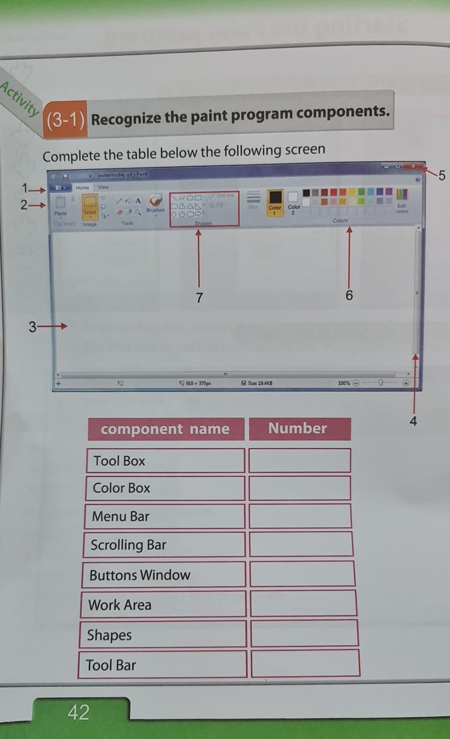 Solved Activity (3-1) Recognize the paint program | Chegg.com